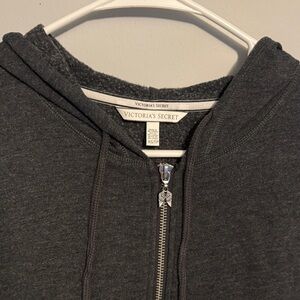 Victoria's Secret Charcoal Zip Hoodie